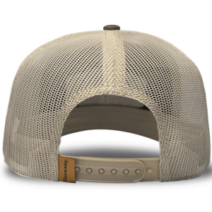 Hornady Two Tone Leather Patch Trucker Hat, Sage Adjustable Snapback OSFA - 32170