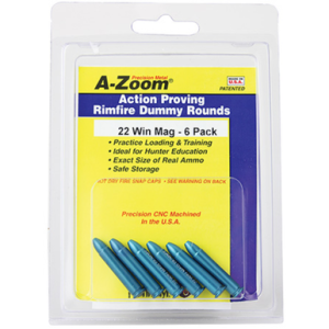 A-Zoom A-Zoom Rimfire Action Proving Dummy Rounds .22WMR 6-Pack - 12204 - $13.98 at DEGuns