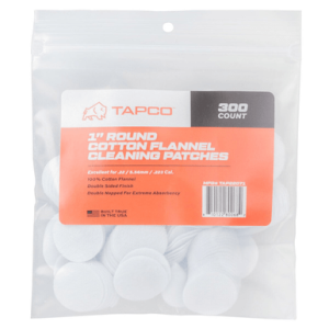 Tapco Round Patches, 1" Cotton 300 CT 22-270 Cal - TAP22071