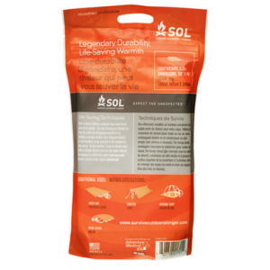 Survive Outdoors Longer SOL Survival Blanket Waterproof Orange - 01401701