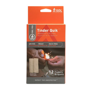 Survive Outdoors Longer Tinder Quik White 12 Pack - 01400006