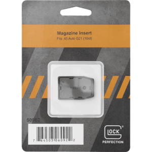 Glock Magazine Insert, Black Polymer 45 ACP Fits Glock 21/21SF/30 Gen5 - 50981