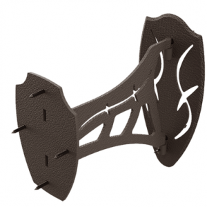 Skullhooker Single Shoulder Mount, Mounting Kit Wall Mount Steel Brown Small/Mid-Size Game - SKHSSMBRN