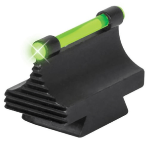 TruGlo 3/8" Dovetail Front Sight, Green Front Fiber Optic/Black Frame .530" High - TGTG95530RG