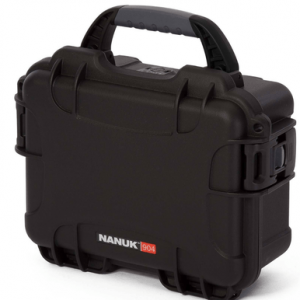 Nanuk 904 Waterproof Hard Case, Black Resin 9.10" L x 6.80" W x 3.80" H Exterior - 904S000BK0A0