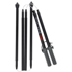 Bog-Pod DeadShot Mini Sitting Bipod, Black/Gray Aluminum 2 legs 25"-39" Height - 1222259