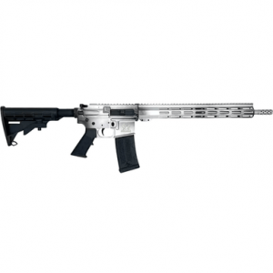 Great Lakes Firearms AR-15 Rifle, 16" Stainless Steel Threaded Barrel Battleworn Aluminum Picatinny Rail Receiver 15.25" M-LOK Handguard Black Adjustable Stock Mil-Spec Grip Right Hand 30+1rd 223 Wylde - GL15223SSBALM