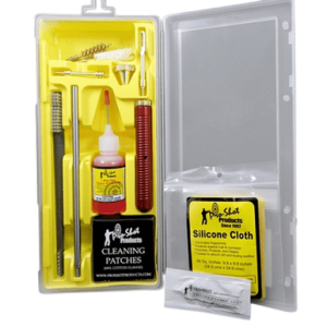 Pro-Shot Classic Box Kit, Yellow Plastic Case Patch Holder for .30 Cal. & Up .40/ 10mm Pistol - P4010KIT