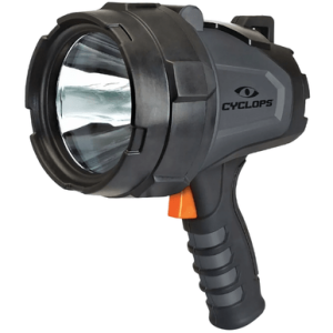 Walker's Spotlight Cyclops, Black Polymer 1000 Lumens LED 550 Meters Fogproof - CYC1000HHS