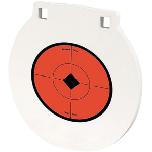 Birchwood Casey Centerfire Target, White 3/8" AR500 Steel 6" Round Gong - BC-RND6-38