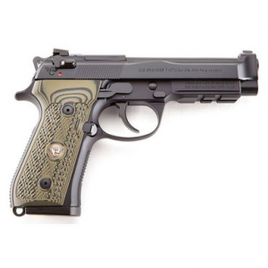 Wilson Combat BER92BRIG9 92G Brigadier Tactical 9mm Luger 4.70" 15+1 Black Dirty Olive G10 Grip