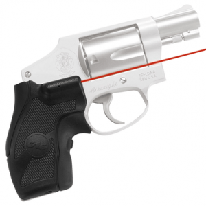 Crimson Trace LG-405 Lasergrips, Black Polymer Water Resistant Red Laser Smith & Wesson J-Frame Round Butt - 011680