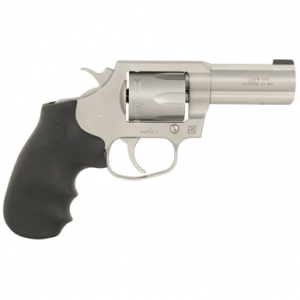 Colt Mfg King Cobra Revolver, 3" Matte Stainless Steel Barrel Cylinder Frame Black Hogue Overmolded Grips Exposed Hammer Small 6 Shot 357 Mag - KCOBRASM3BB