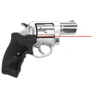 Crimson Trace LG-303 Lasergrips, Black Grip Replacement Water Resistant Red Laser Ruger SP101 (Rubber Overmold Grip) - 0119501