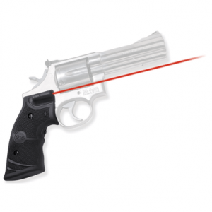 Crimson Trace LG-307 Lasergrips, Black Polymer Grip Replacement Water Resistant Red Laser Smith & Wesson K & L Frames Square Butt - 011280