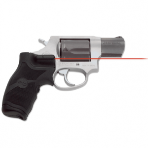 Crimson Trace LG-385 Lasergrips, Rubber Overmolded Polymer Grip Replacement Water Resistant Red Laser Taurus Revolvers - 011810