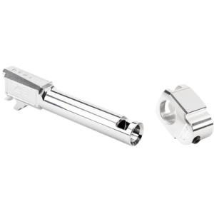 Zaffiri Precision Threadless Compensator, Silver 17-4 Stainless Steel 1:10" Twist 9mm Fits Sig P365 - ZP.365BTCSS
