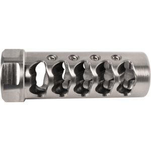 American Precision Arms Gen 4 Fat Bastard Self Timing Muzzle Brakes, Stainless 5/8"x24 Threads 3.30" OAL 1.10" Diameter 6.5mm - G4F5865S