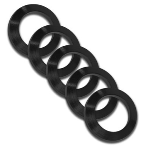 Grovtec US Inc GTHM319 Crush Washer 223 Cal Black Nitride Steel 1/2"-28 tpi Rifle 5 Per Pack
