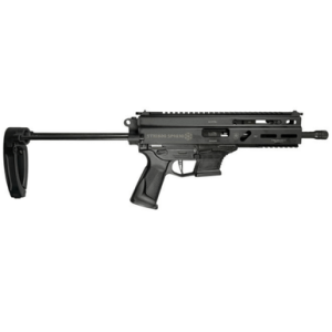 Grand Power Grand Power Stribog SP9A3G Pistol, 8" Black Threaded Barrel M-LOK Handguard Black Aluminum Picatinny Rail Receiver Black Polymer PDW Tailhook Brace Black Polymer Grip Thread Protector 30+1rd 9mm Luger - 810091152867 - $1559.00 at DEGuns