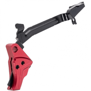 Tyrant CNC I.T.T.S Trigger/Bar, Red/Black Aluminum Fits Glock Gen3-4 - TDGTRIG34REDBLACKBAR