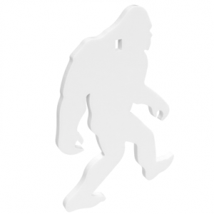 Birchwood Casey Centerfire Silhouette Target, 3/8" White Yeti AR500 Steel Target - BC-47713