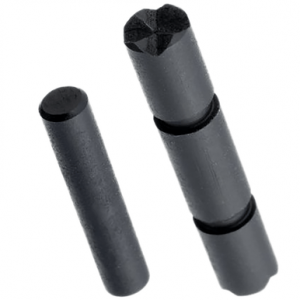 Tyrant CNC Diamond Cut Takedown Pins, Black Stainless Steel Glock 43x/48 - TDGLPINDIA48BLK