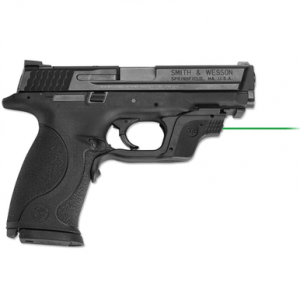 Crimson Trace LG-360G Green Laserguard, Black Polymer Water Resistant Instinctive Activation Smith & Wesson Full Size & Compact - 0145801
