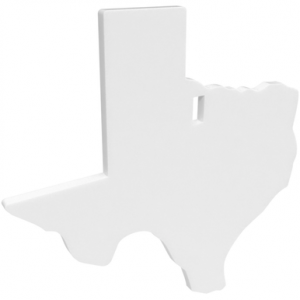 Birchwood Casey Centerfire Silhouette Target, White 3/8" AR500 Texas Steel Target - BC-47721