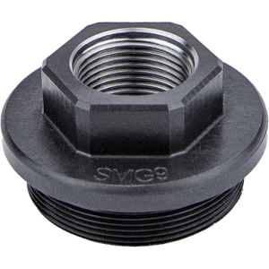 Kgm Suppressors SMG9 Direct Thread Adapter, Black Nitride Steel M13.5x1 LH Threads - A-SMG9-DTA-S-4