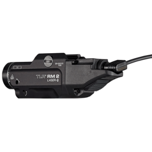 Streamlight 69453 TLR-2 RM w/Laser Black Aluminum, 1000 Lumens White LED Bulb/Green Laser, 297 Meters Beam, Picatinny Rail Mount