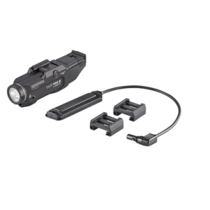 Streamlight 69447 TLR-2 RM w/Laser Black Aluminum, 1,000 Lumens White LED Bulb/Red Laser, 297 Meters Beam, Picatinny Rail Mount
