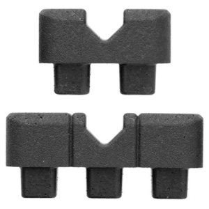 Magpul DAKA Block Kit V-Block, Includes Double V-Block (2) & Triple V-Blocks (2), Black Polypropylene, Fits Magpul DAKA Cases/Organizer Systems - MAG1367BLK