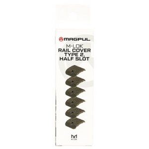 Magpul Rail Covers Type 2 Half Slot for M-LOK, OD Green Aggressive Textured Polymer - MAG1365ODG