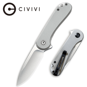 Civivi Knives Civivi Knives Elementum Knife, 2.96" Folding Tanto Plain Black Stonewashed D2 Steel Blade 4.03" Gray Textured Micarta Handle - C907B - $50.15 at DEGuns