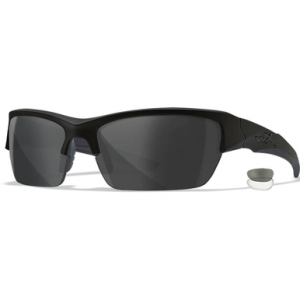Wiley X Valor Safety Glasses, Polycarbonate Matte Black Frame with Smoke Gray/Clear Lens Medium - CHVAL07