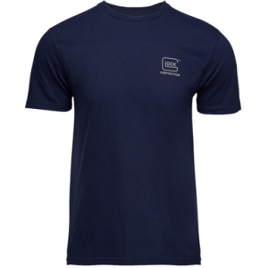 Glock Glock Strong Tee Shirt, Navy Ringspun Cotton Short Sleeve Medium - AP96194