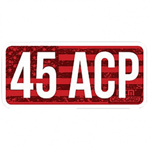MTM Case-Gard Ammo Caliber Labels, 2.25" L x 1.08" W Red 45 ACP 8 Pack - CL45ACP