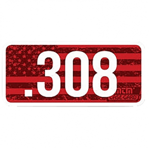 MTM Case-Gard Ammo Caliber Labels, 2.25" L x 1.08" W Red .308 8 Pack - CL308