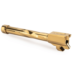 Zaffiri Precision Match Grade Threaded Barrel, Gold 416R Stainless Steel 1/2"x28 Thread 9mm Fits Sig P320F - ZP.320FBTG