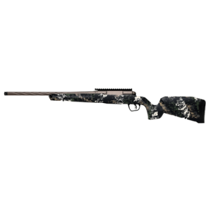 Savage Arms Axis 2 Pro Rifle, 20" Gun Metal Bronze Cerakote Spiral Fluted Threaded Barrel Gun Metal Bronze Cerakote Picatinny Rail Carbon Steel Receiver Fixed w/Pistol Grip Textured Forest SP Camo Synthetic Stock Full Size 4+1 7mm-08 Rem - 32355