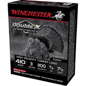 Winchester Ammo STH4137 Double X Diamond Grade Turkey 410 Gauge 3 3/4 Oz 7.5 Shot 10 Bx/ 10 Cs chester STH4137 Double X Diamond Grade Turkey 410 Gauge 3 3/4 Oz 7.5 Shot 10 Bx/ 10 Cs Ammo