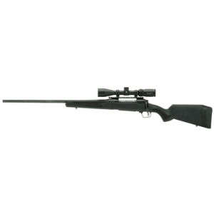 Savage Arms 110 Apex Hunter XP Rifle, 20" Matte Black Sporter Barrel Drilled & Tapped Carbon Steel Receiver Adj LOP Matte Black Synthetic Stock Vortex Crossfire II 3-9x40mm Left Hand Full Size 4+1rd 22-250 Rem - 57318