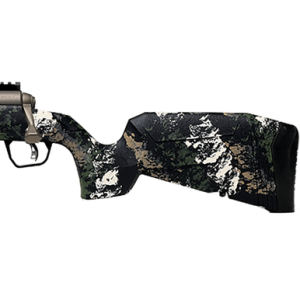 Savage Arms Axis 2 Pro Rifle, 20" Gun Metal Bronze Cerakote Spiral Fluted Threaded Barrel Gun Metal Bronze Cerakote Picatinny Rail Carbon Steel Receiver Fixed w/Pistol Grip Textured Forest SP Camo Left Hand Compact 4+1 223 Rem - 32380