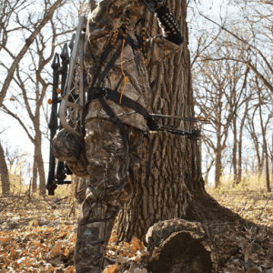 Muddy The Safeguard Safety Harness, Lightweight Padded Nylon Max Waist 40" 170-230 lbs. Capacity Cam Leg Buckles - MUDMSH400L