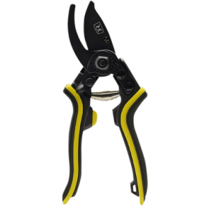 Hawk Hand Pruner, Black/Yellow Aluminum Rubber Handle Corrosion Resistant - HWKPRUNER