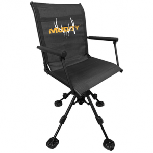 Muddy Swivel- Ease XT Ground Seat, Black Flex-Tek/Steel 300 lbs Capacity - MUDMGS400AL