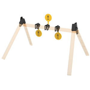 Caldwell AR500 Plate Rack Kit, 8" Yellow Steel Hanging 3 Plates - 1215375