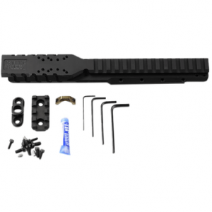 Samson Hannibal Rail for Ruger Mini-14 or Mini-30 (2008 or Later), 9.90" Length Black Anodized 0 MOA Includes Rail / Barrel Clamp / Picatinny Section / QD Swivel Rifle - 030026501