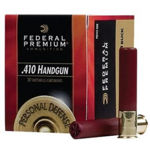 Federal Premium Personal Defense 410Gauge 3" 5Pellets 000BuckShot 20 Per Box